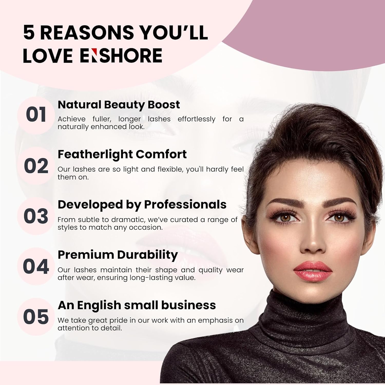 Russian Strip Lashes D Curl Fake Lashes Long Eyelashes Cat Eye Lashes Natural Look Eye Lash Set of 10 Pairs Eyelash Strips Wispy False Eyelashes Fluffy Mink Lashes 3D Effect