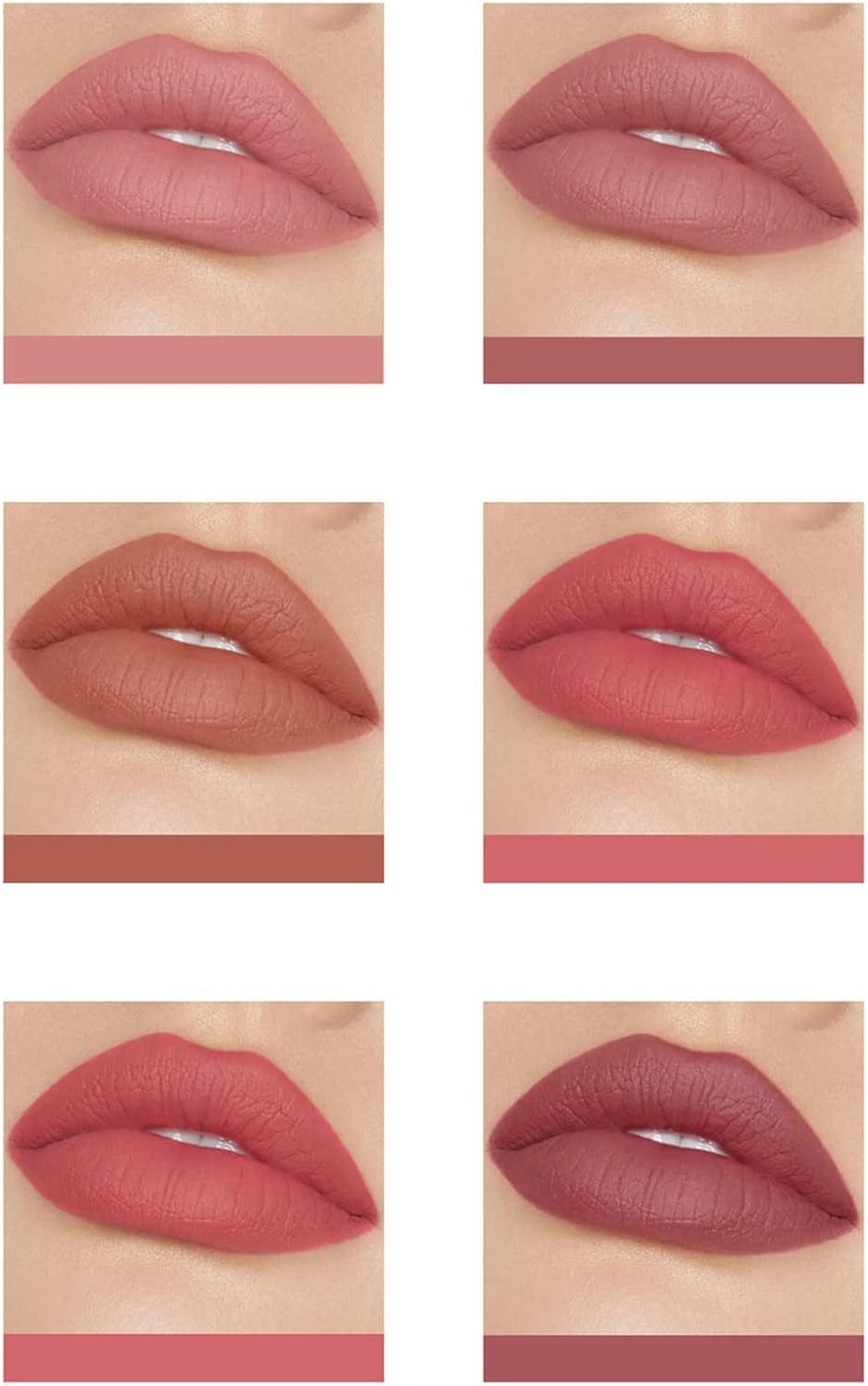 Star Lip Gloss Wet Peach Velvet Mist Face Non Stick Cup Non Fading Lip Gloss Set of 6 Lip Glaze Lipstick Set Teen Beauty Products under 5