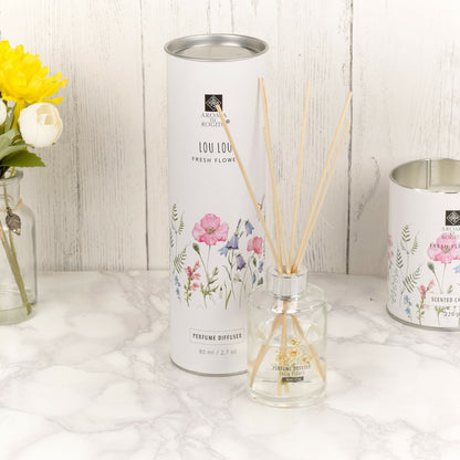 Home Fragrance Air Freshener Reed Diffuser 80Ml Aromatic Perfume Scent Gift Box