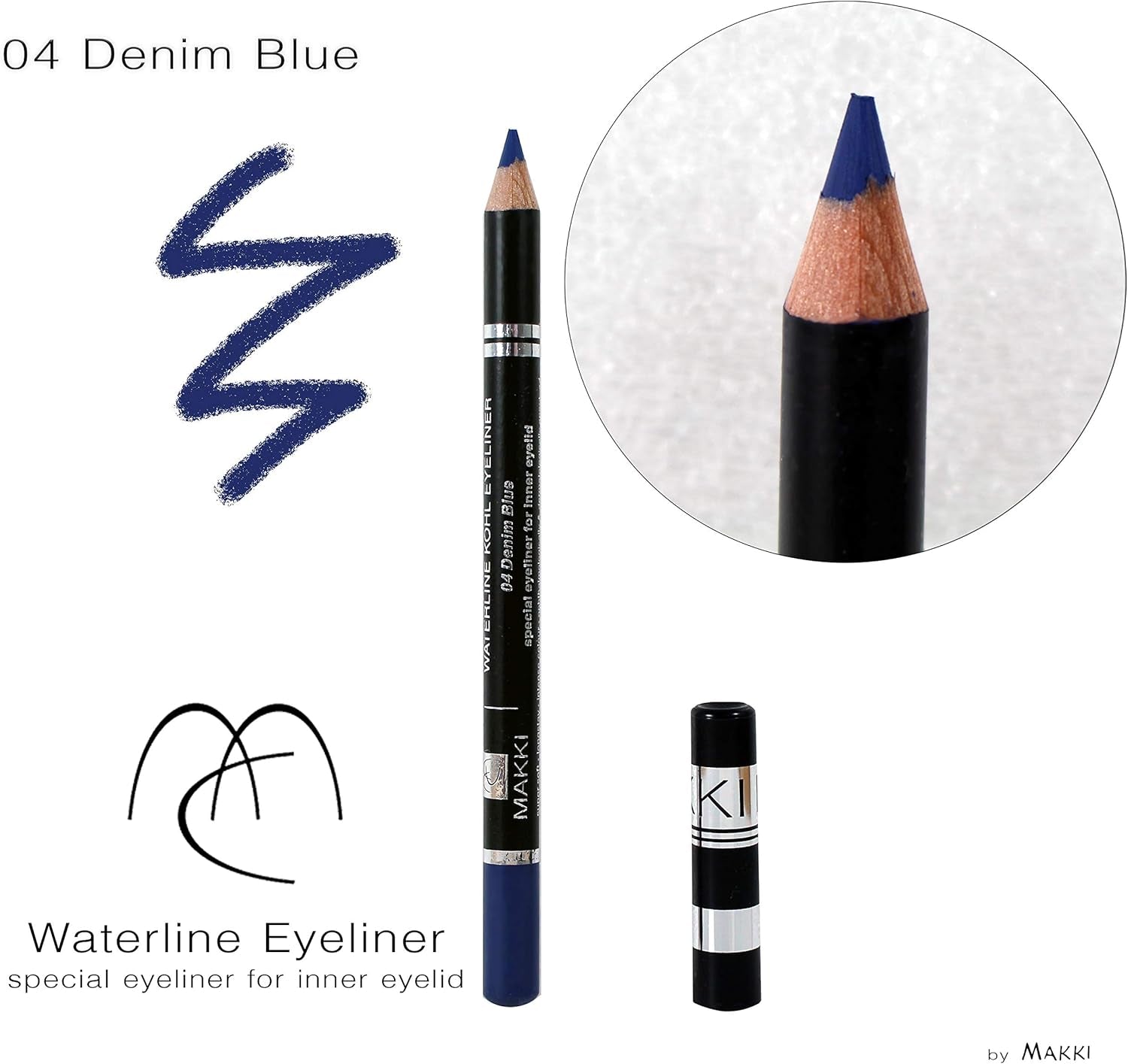 04 Denim Blue Waterline Kohl Eyeliner