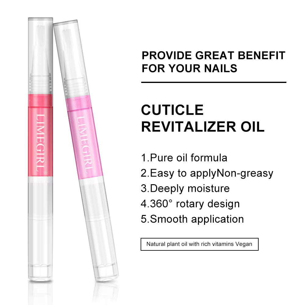 6Pcs Cuticle Oil Nail Care Nutrition Oil Pen Gift Box Kit