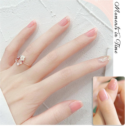 Pink Nail Polish - Light Varnish, Long Lasting & Chip Resistant, Highly Pigmented Baby Pink Gel, Quick Dry for Art Manicure DIY at Home
