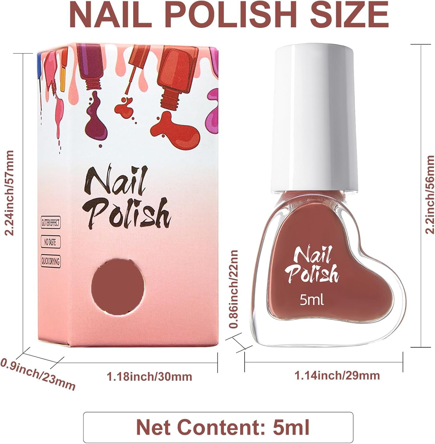 Reddish Brown Nail Polish, Brown Nail Varnish