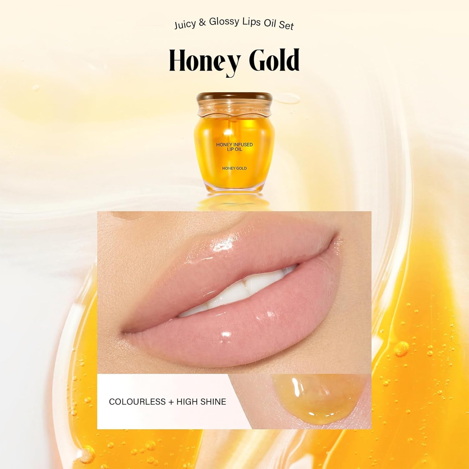 Honey Lip Oil, 2PC Lip Gloss Set