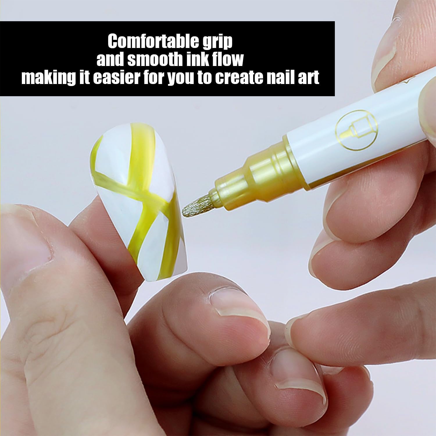 10 Pieces Double-Ended Nail Art Paint Pens