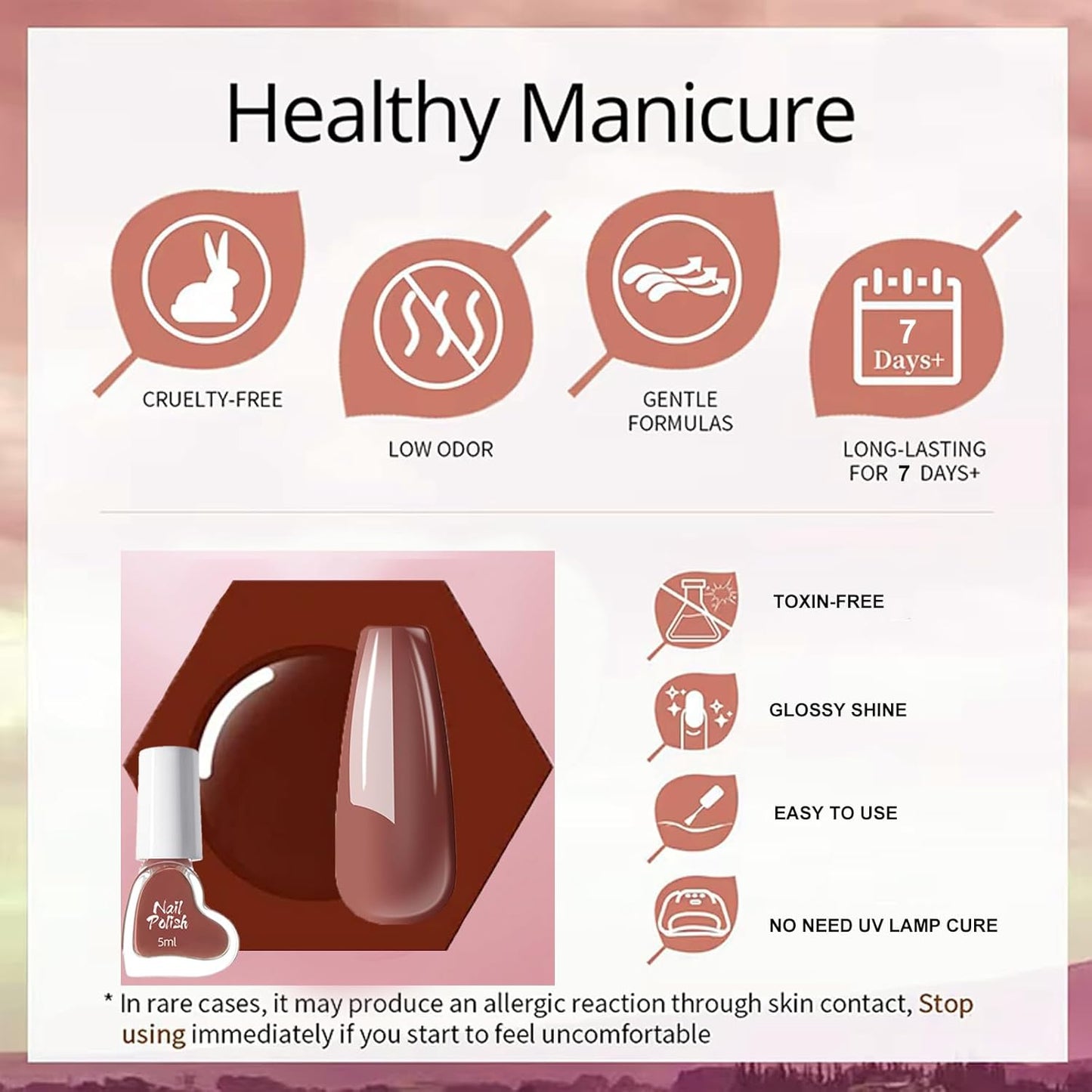 Reddish Brown Nail Polish, Brown Nail Varnish