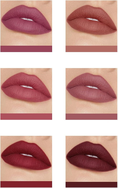 Star Lip Gloss Wet Peach Velvet Mist Face Non Stick Cup Non Fading Lip Gloss Set of 6 Lip Glaze Lipstick Set Teen Beauty Products under 5