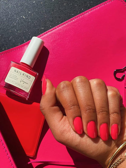 Nail Polish Red 8 Ml-Popsicle Party, Vegan Quick Dry Nail Varnish, Long Lasting Chip Resistant Manicure, PETA Certified Cruelty Free, High-Shine Finish-By