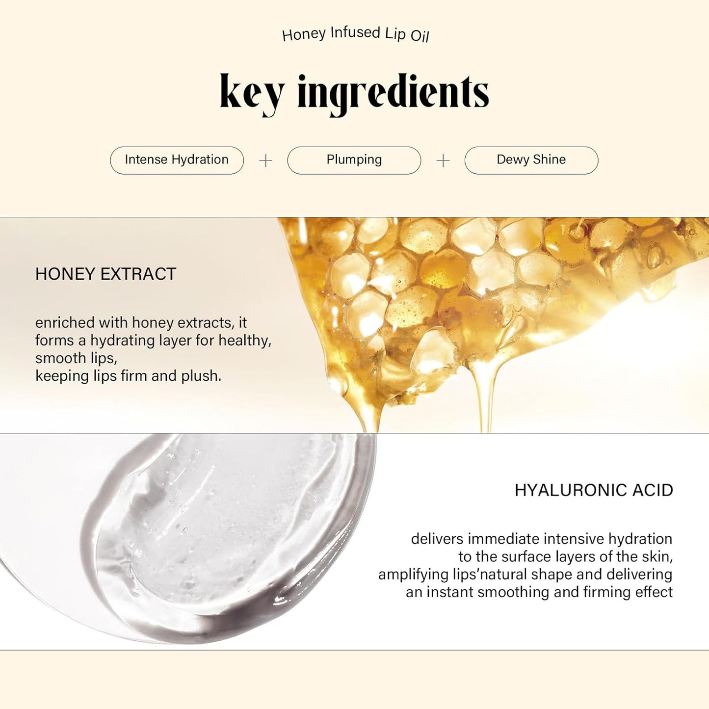 Honey Lip Oil, 2PC Lip Gloss Set