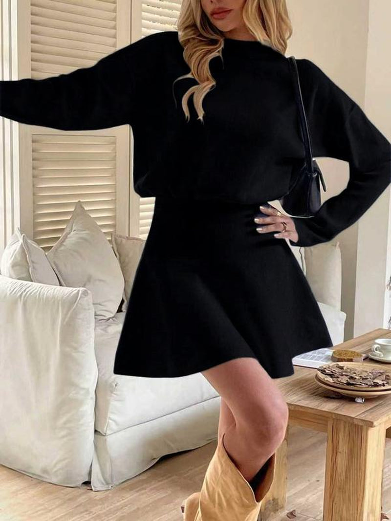 Autumn Winter Warm Waist Cinched Elegant Fashion Dress, Stylish Women'S Clothing for Cozy, Perfect for Casual Wear