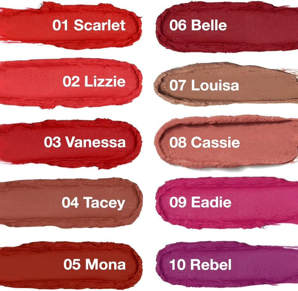 Non Transfer Lipstick Waterproof, Smudge-Proof and Mask-Proof Feeling Weightless Pigmented Formula Long-Lasting Lipstick That Are Mask, Sweat, and Pizza-Proof. (07 Louisa)