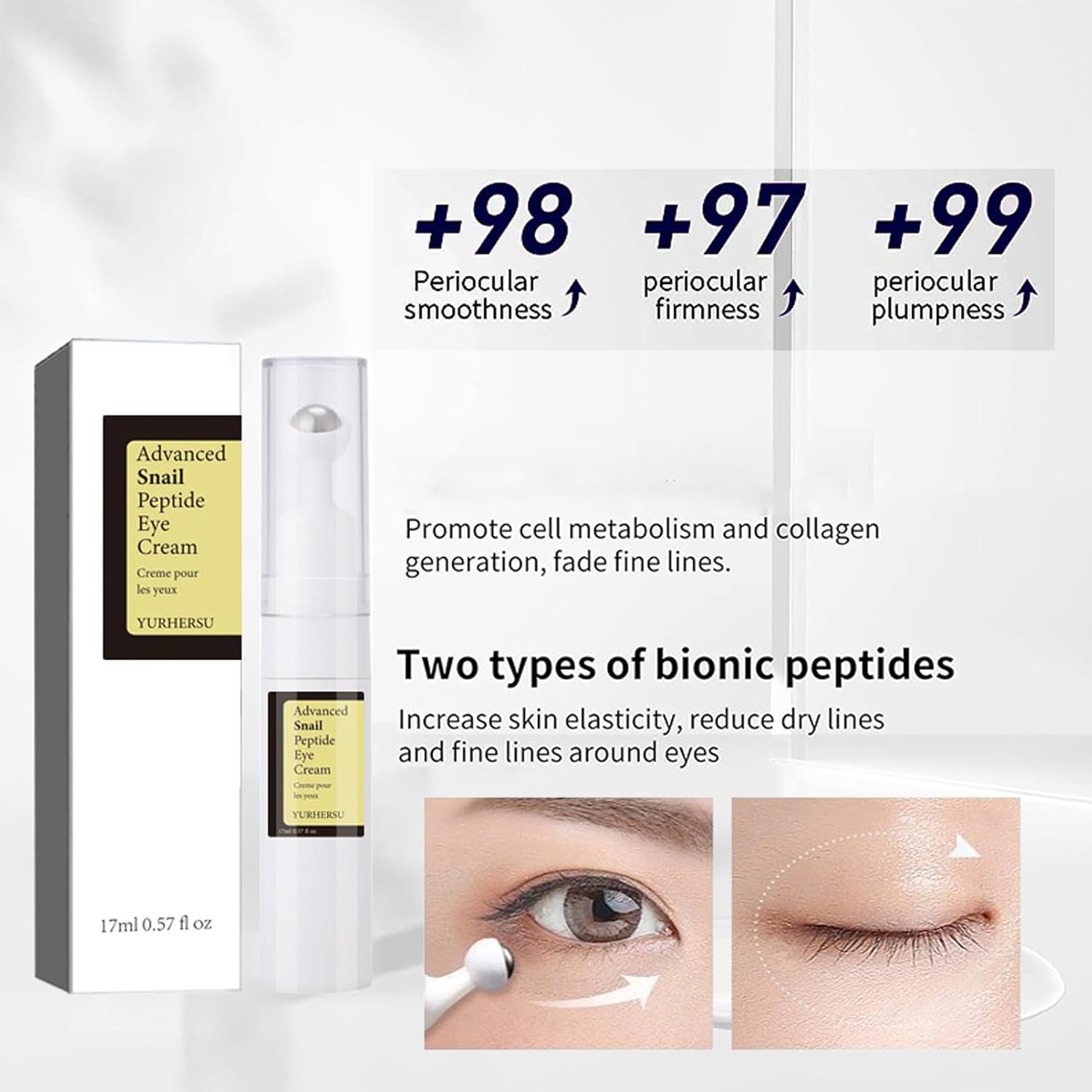 Snail Mucin Essence Set,5Pcs Snail Skincare Sets for Teenage Girls,Firming Snail Mucin Moisturiser,Face Toner & Face Serum & Cleanser & Cream & Eye Cream,Basic Skin Moisturiser,Improve Dull Skin