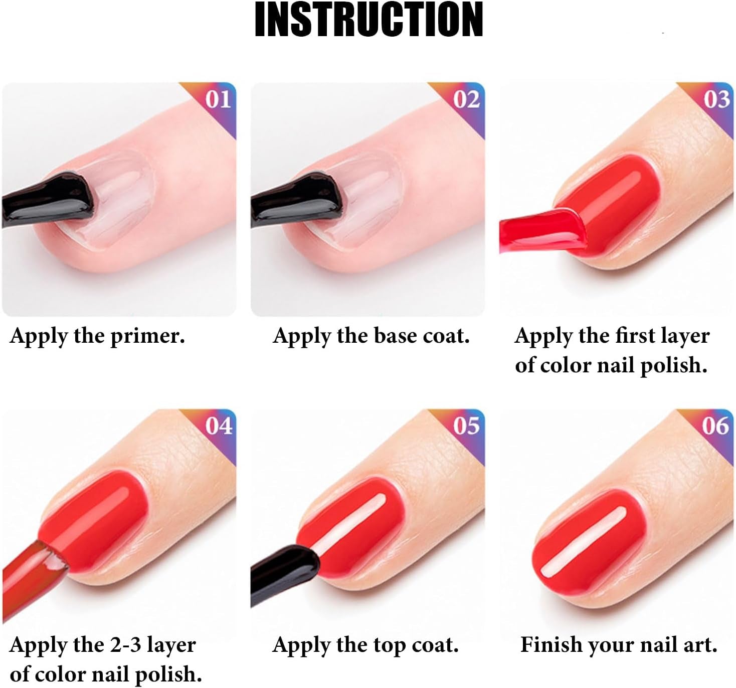 Peel off Nail Polish Set, 2 PCS Quick Dry Varnish, White & Pink French Tip Manicure