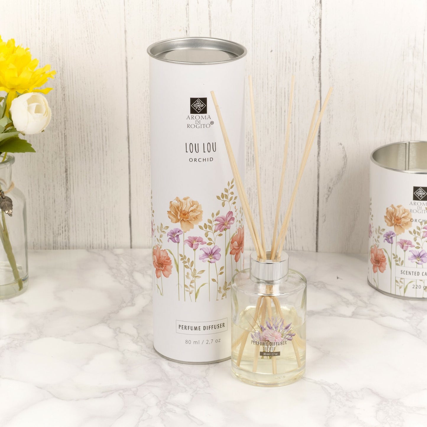 Home Fragrance Air Freshener Reed Diffuser 80Ml Aromatic Perfume Scent Gift Box