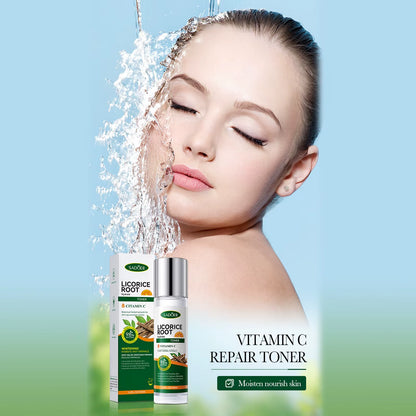 Licorice Root Skin Care Set Contains Cleanser, Essence, Face Cream, Lotion,Toner, Eye Cream, Deep Hydration Skincare Gift Set