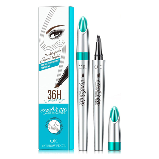 Waterproof 4-Fork Tip Brow Pen