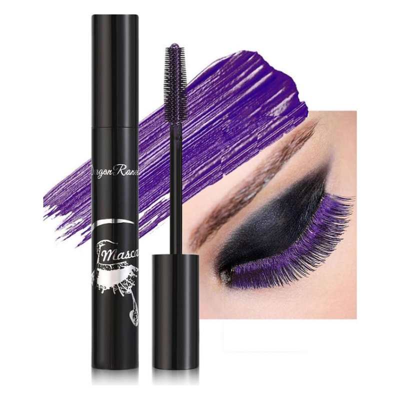 Waterproof Lengthening & Volumizing Purple Mascara