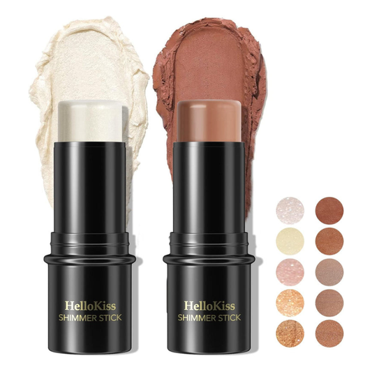 2-Piece Makeup Contour & Highlighter Stick