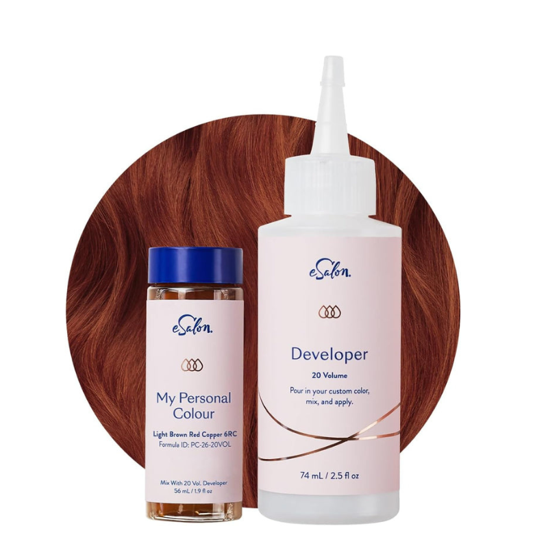 Permanent Hair Red Brown Copper Colour Set