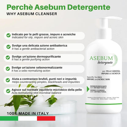 ASEBUM CLEANSER | Face Cleanser for Oily and Acneic Skin