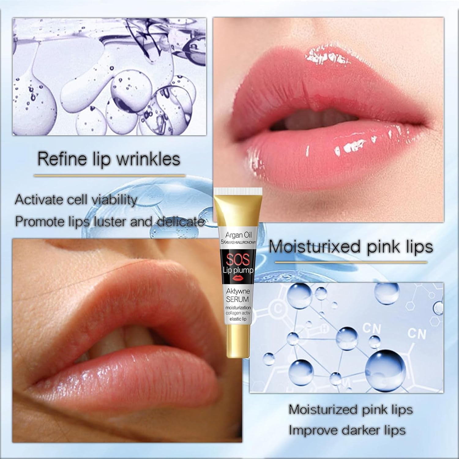 Lip Plumper, Instant Volumizing Lip Plumping Gloss
