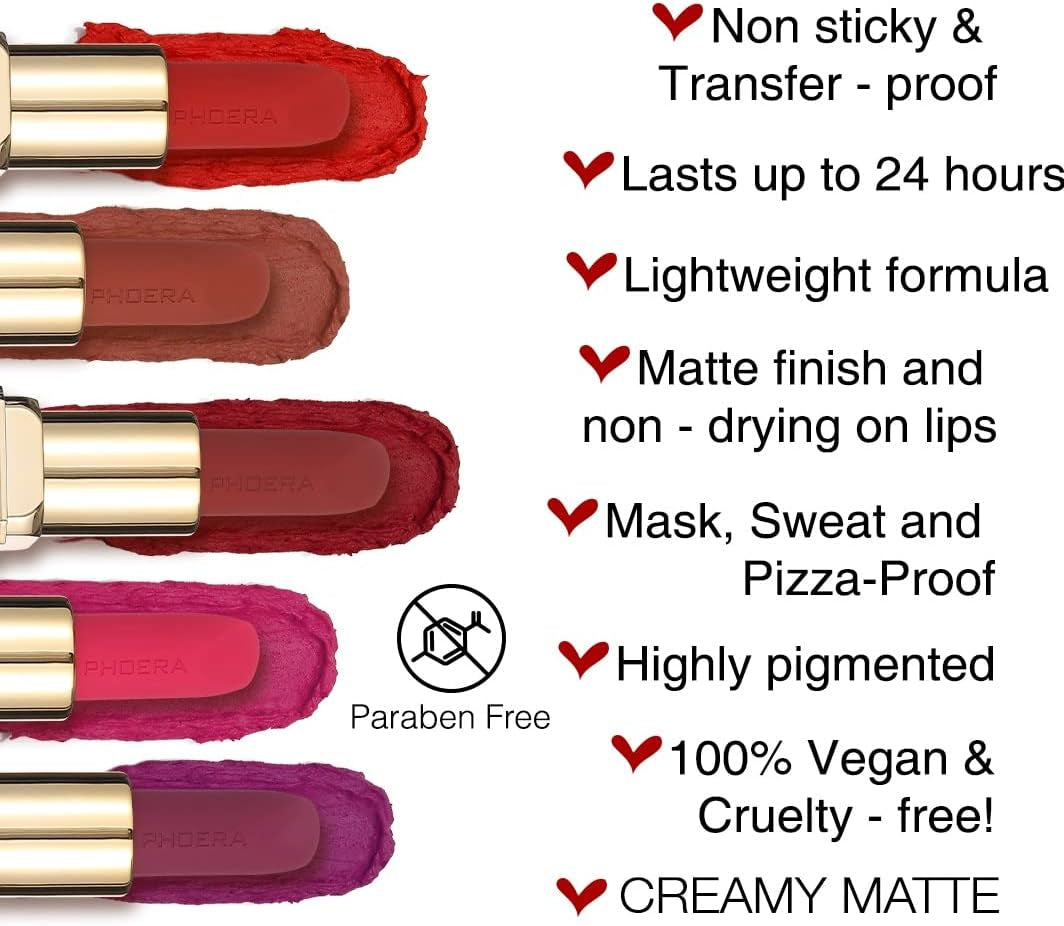 Non Transfer Lipstick Waterproof, Smudge-Proof and Mask-Proof Feeling Weightless Pigmented Formula Long-Lasting Lipstick That Are Mask, Sweat, and Pizza-Proof. (07 Louisa)