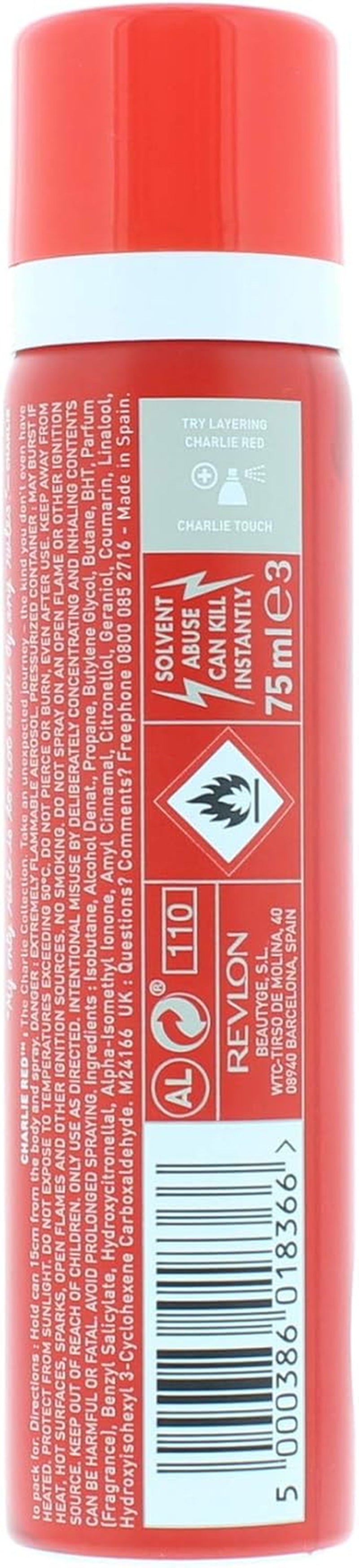 Charlie Red Body Fragrance, 75Ml