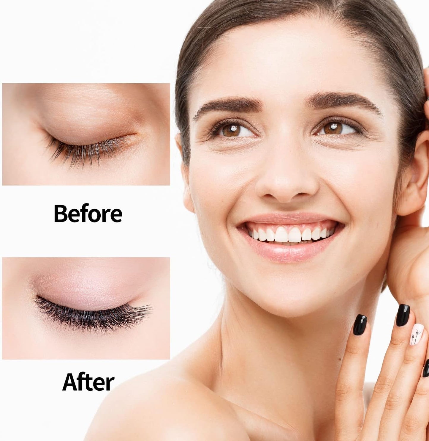 2Pcs Eyelash Separator Eyelash Steel Comb Combination Mascara Applicator Tool for Your Eyelash Foldable Mascara Brush Comb Eyelashes for Eyelash and Eyebrow