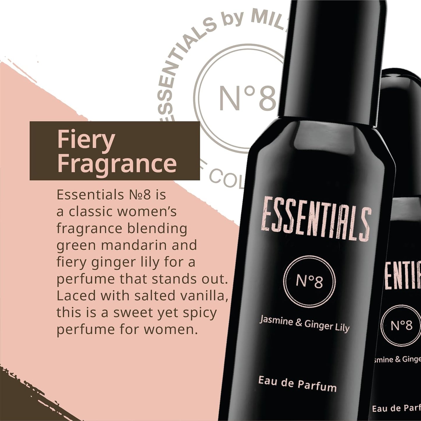 MILTON-LLOYD ESSENTIALS No 8 Perfume for Women. 50Ml Eau De Parfum. Luxury Fragr