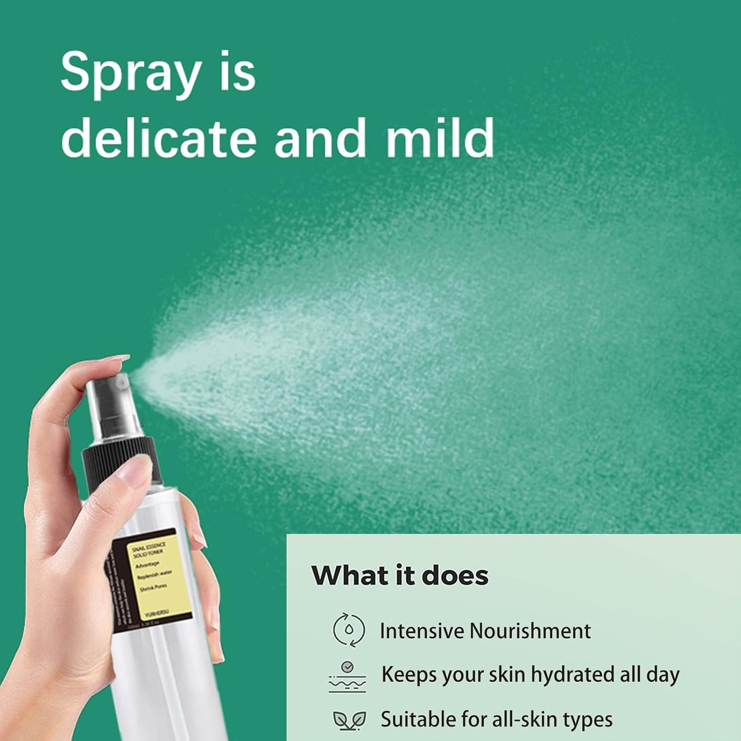 Snail Mucin Essence Set,5Pcs Snail Skincare Sets for Teenage Girls,Firming Snail Mucin Moisturiser,Face Toner & Face Serum & Cleanser & Cream & Eye Cream,Basic Skin Moisturiser,Improve Dull Skin