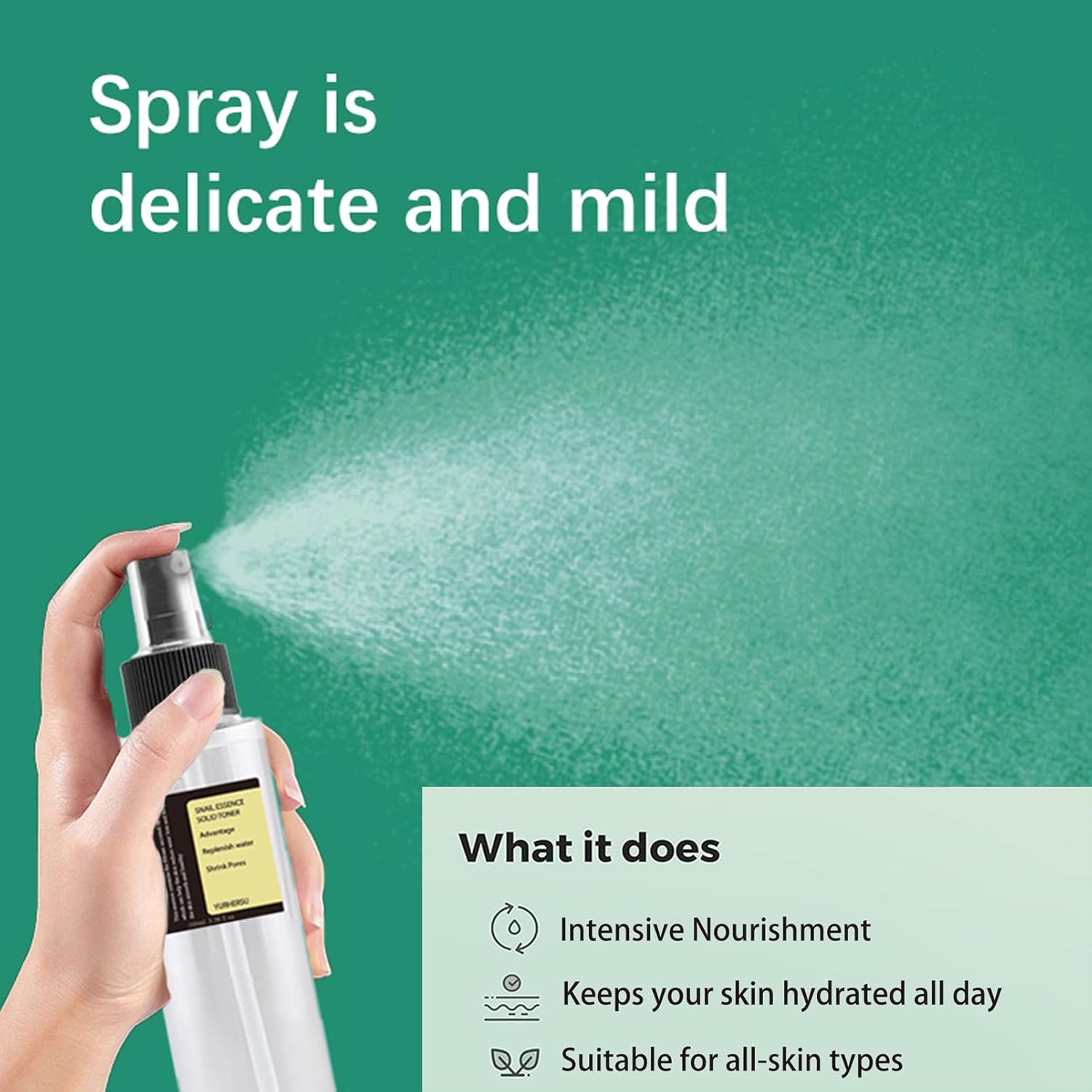 Snail Mucin Essence Set,5Pcs Snail Skincare Sets for Teenage Girls,Firming Snail Mucin Moisturiser,Face Toner & Face Serum & Cleanser & Cream & Eye Cream,Basic Skin Moisturiser,Improve Dull Skin