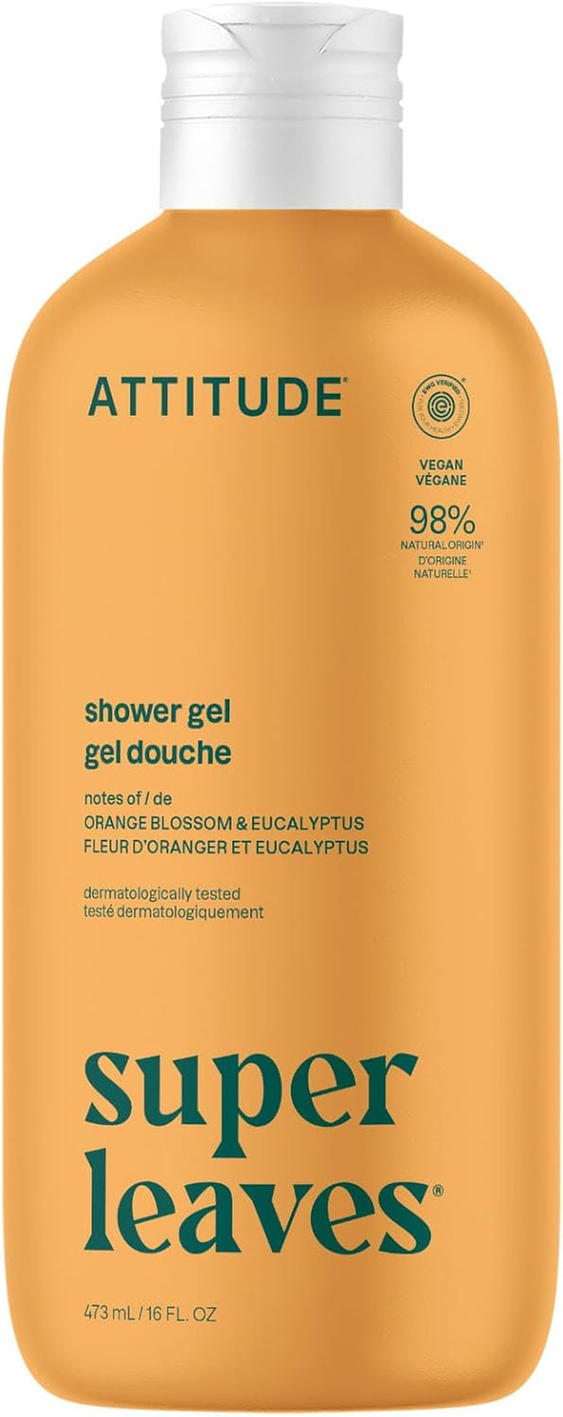 ATTITUDE Body Wash, EWG Verified Shower Gel, Dermatological