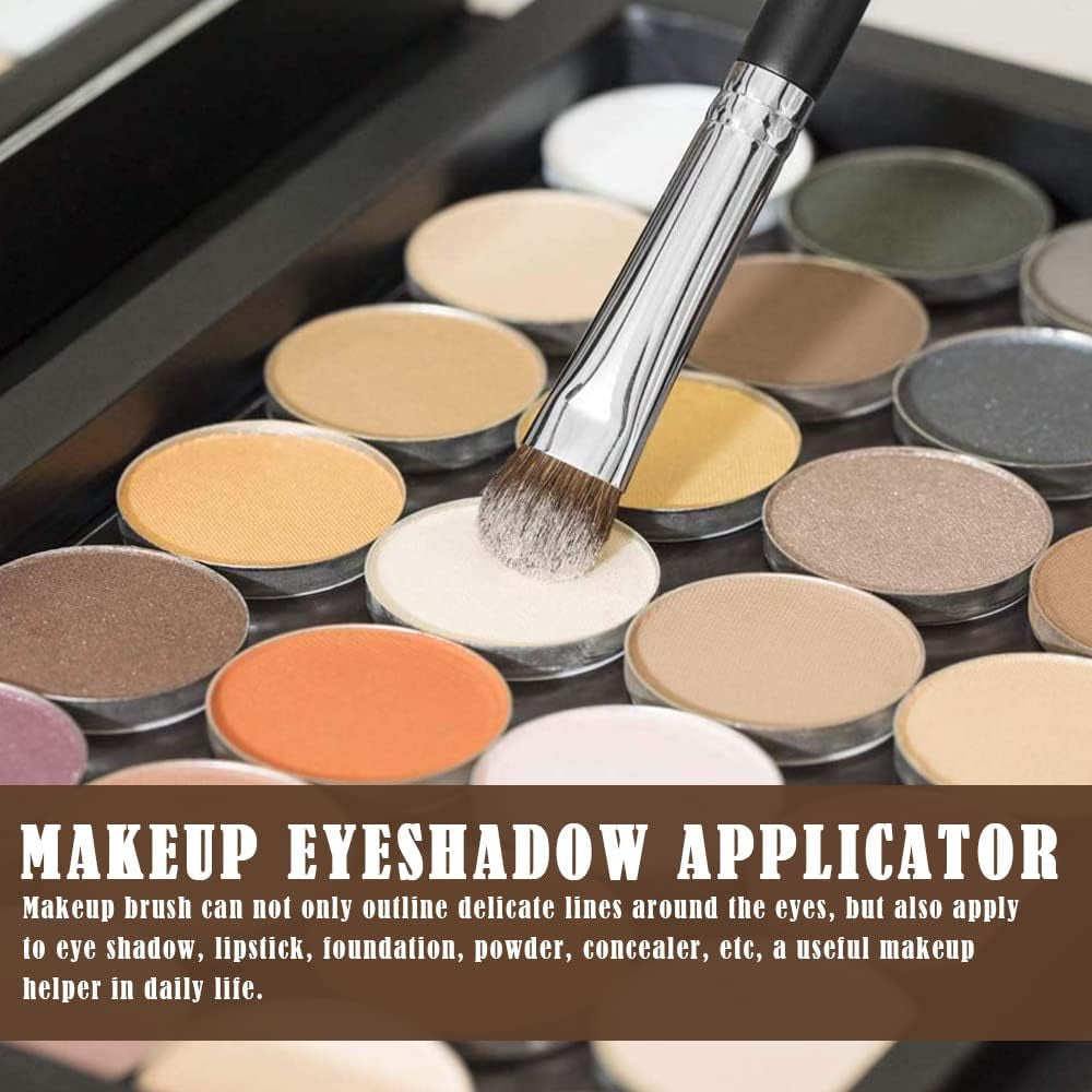 10 Pcs Eyeshadow Brushes Eyebrow Brush Set Makeup Eyeshadow Applicator Flat Angle Eye Liner Eyebrow Brush for Blending Defining Smudging Shading