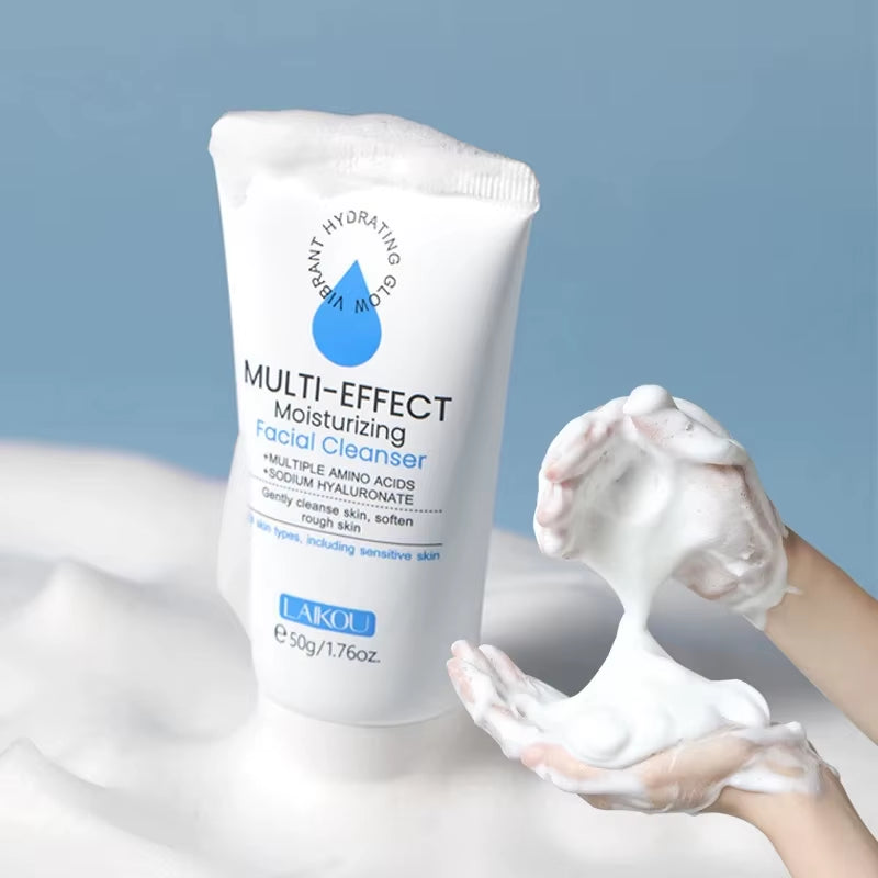 Facial Cleanser Deep Cleansing Foam Remove Dark Spots Acne Mark Pores Refining Blackheads Oil Control Face Wash Scrub Face Gel