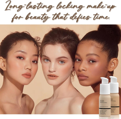 Face Foundation, Full Coverage, Liquid, Matte Finish, Oil Control, Waterproof, Long Lasting, Transfer Resistant 30Ml (04#)