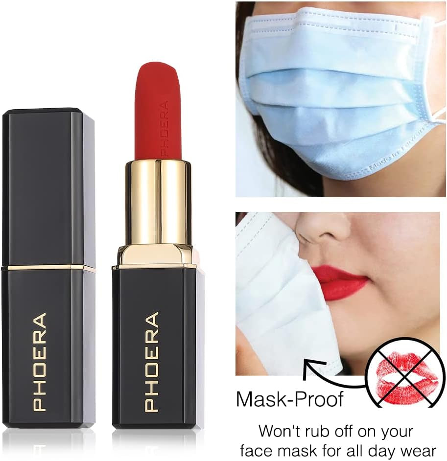 Non Transfer Lipstick Waterproof, Smudge-Proof and Mask-Proof Feeling Weightless Pigmented Formula Long-Lasting Lipstick That Are Mask, Sweat, and Pizza-Proof. (07 Louisa)